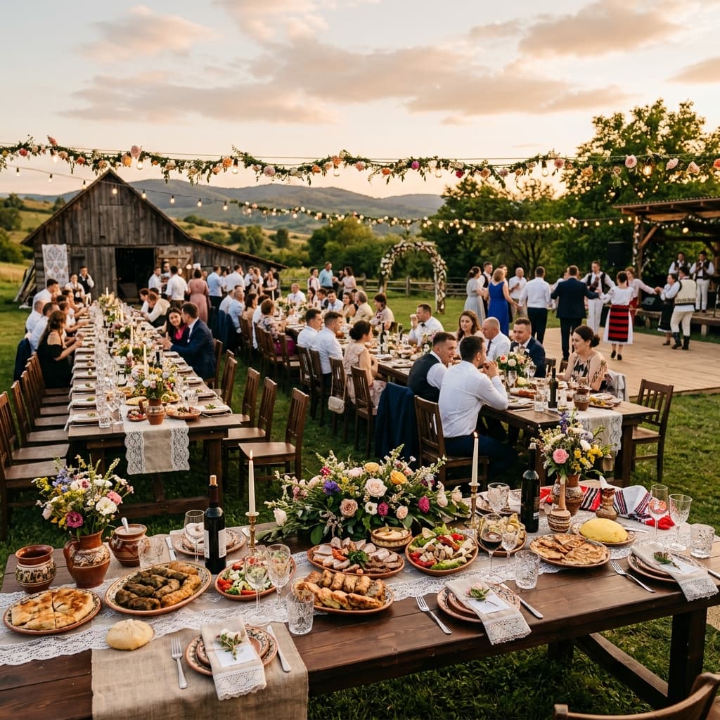 Nuntă tradițională românească cu catering complet